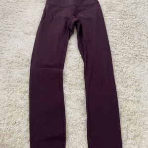 maroon lululemon leggings